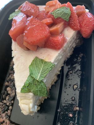 Strawberry Rhubarb Cheesecake  at Donna Jean in San Diego
