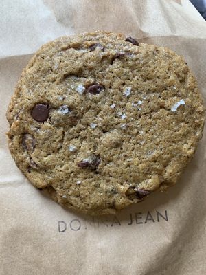 Chocolate Chip Cookie - topped with a pinch of flake salt at Donna Jean in San Diego