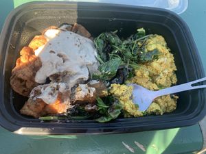 Chicken fried shrooms- great texture!   at Donna Jean in San Diego