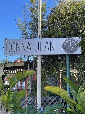 Sign out front #Veganuary at Donna Jean in San Diego