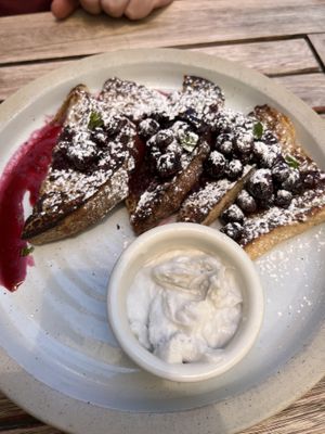 Brunch:  the Blueberry French Toast!  at Donna Jean in San Diego