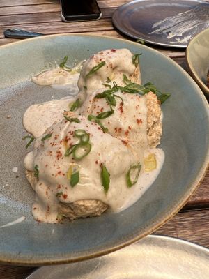 Brunch: the Biscuits and Gravy.  We split these!  at Donna Jean in San Diego