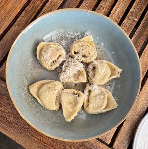  tortelloni cacio e pepe  at Donna Jean in San Diego