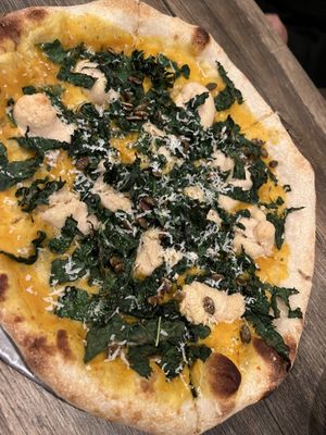 Vampire pizza - pumpkin and ricotta   at Donna Jean in San Diego