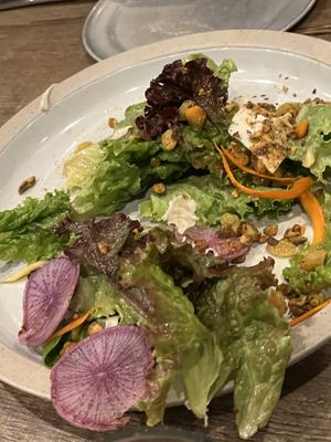 Really good salad   at Donna Jean in San Diego