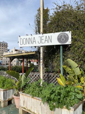 Outside sign   at Donna Jean in San Diego