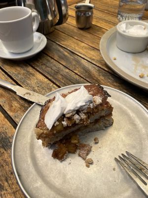 Apple pie French toast  at Donna Jean in San Diego