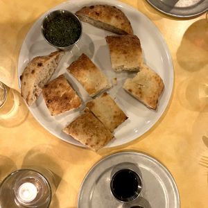 house bread with pesto  at Donna Jean in San Diego