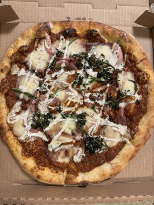 pie on fire (not a personal favorite)   at Donna Jean in San Diego