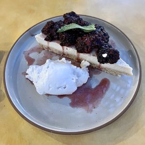 blackberry cheesecake  at Donna Jean in San Diego