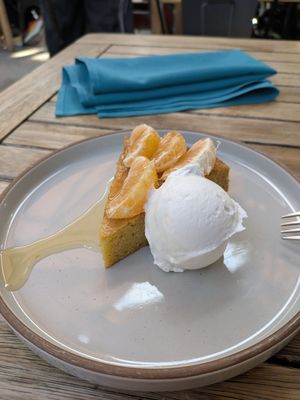 Semolina citrus cake at Donna Jean in San Diego