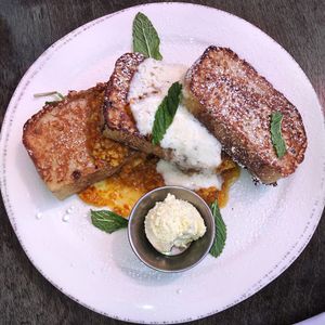 French Toast from the brunch menu  at Donna Jean in San Diego