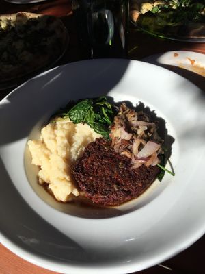 Salisbury tempeh at Donna Jean in San Diego