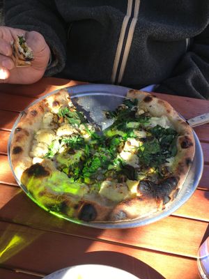 Thunder kiss pizza at Donna Jean in San Diego