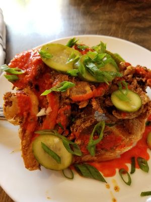 Nashville hot mushrooms at Donna Jean in San Diego