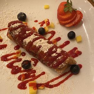 Dessert chimichanga  at The Greyhound Cafe in Malvern
