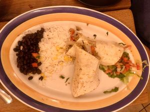 Burrito at The Greyhound Cafe in Malvern