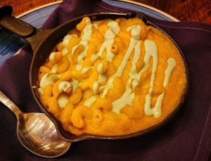 Baked Buffalo Mac and Cheese at The Greyhound Cafe in Malvern