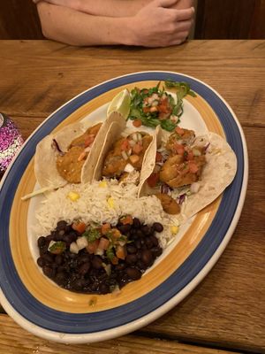 Fish Tacos  at The Greyhound Cafe in Malvern