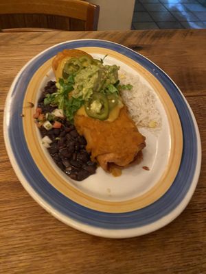 Life Changing Chimichanga   at The Greyhound Cafe in Malvern