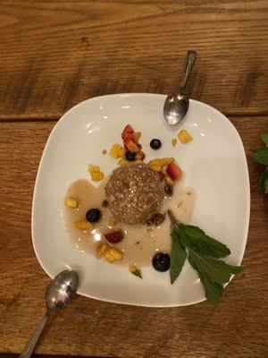 Fried Ice Cream  at The Greyhound Cafe in Malvern