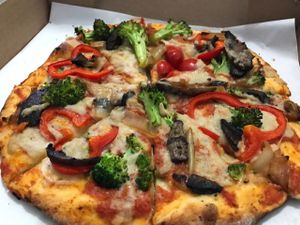 veggie lovers pizza   at The Greyhound Cafe in Malvern