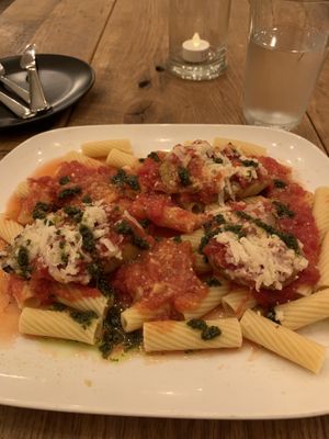 Eggplant Parmigiana  at The Greyhound Cafe in Malvern