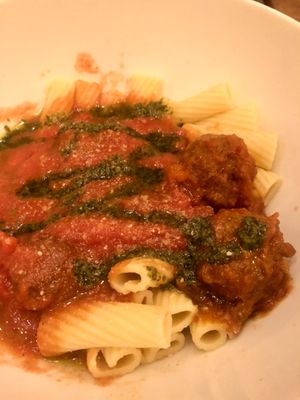 Meatball pasta- lacked seasoning, sadly this I will not order again at The Greyhound Cafe in Malvern