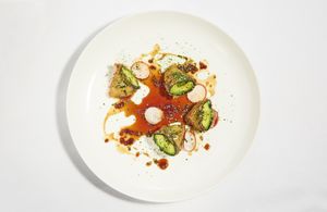 Avocado Tempura at VITA Vegan Paradise in New York City