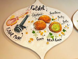 Recipe at Gold Falafel in Osaka