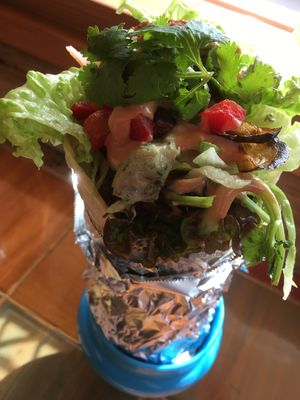 Wrap at Gold Falafel in Osaka