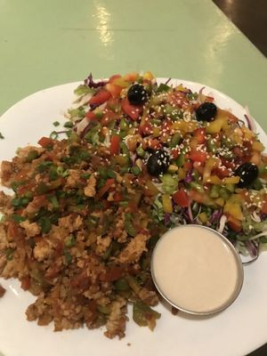 Tofu scramble at Little World in Palolem