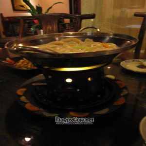 Dumpling soup at Cafe China in Yangshuo