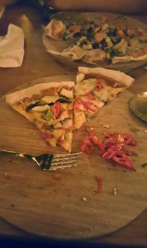 Lovely pizza but the chilli's were like fire serves me right haha at The Stable in Birmingham