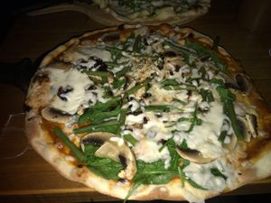 The Hazelnutter vegan pizza at The Stable in Bournemouth