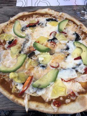 The Allo Aloha pizza  at The Stable in Bournemouth
