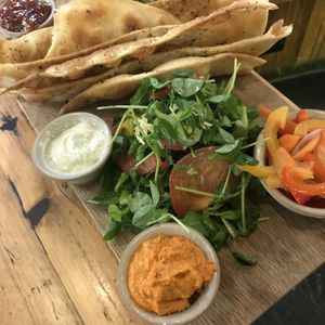 Vegan sharing platter  at The Stable in Bournemouth