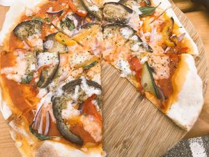 ‘The Good Life’ pizza at The Stable in Falmouth