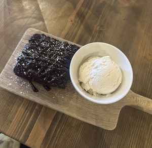 Vegan brownie 😋  at The Stable in Falmouth