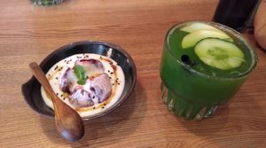 Dessert and lemonade at Ryong in Berlin