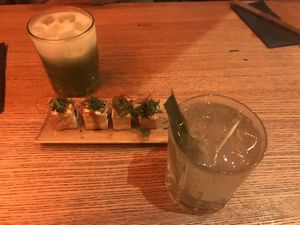 Vorspeise & Getränk: 1000 eyes (vorn) at Ryong in Berlin