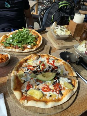 The Vegan Greek, Allo Aloha, loaded wedges and smoked paprika hummus   at The Stable in Newquay