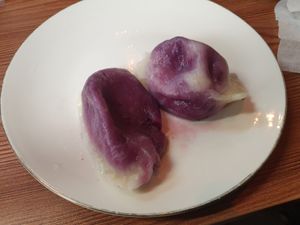 Blueberry Pierogi at PieRogi Vegan in Wroclaw