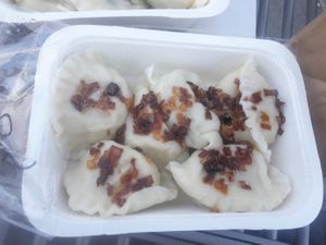 All savoury options with onion at PieRogi Vegan in Wroclaw