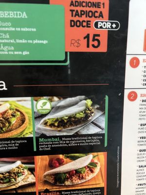 Mumbai: opção vegana  at CGH - Tapioteca in Sao Paulo