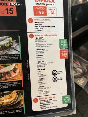 Pode também montar sua tapioca.  at CGH - Tapioteca in Sao Paulo