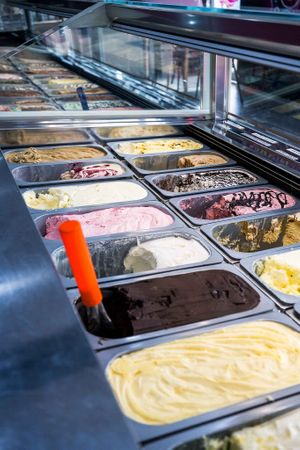 So many flavours  at Vulcano Gelato in Rye