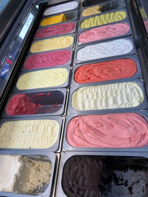 Up to 18 vegan flavours  at Vulcano Gelato in Rye