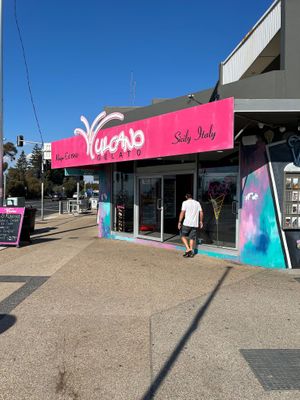 Shop front at Vulcano Gelato in Rye