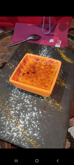 Crema catalana at Etiopico Afrika in Gran Canaria